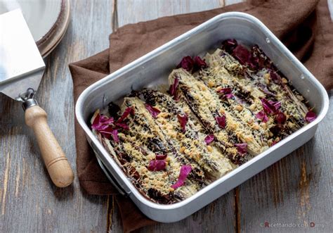 Radicchio al forno con formaggio e speck