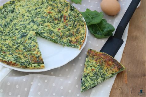frittata vegana agli spinaci in forno