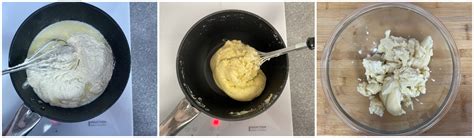 Preparazione della pasta choux in pentola