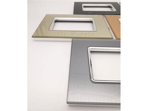 Placche compatibili in vetro di diversi colori