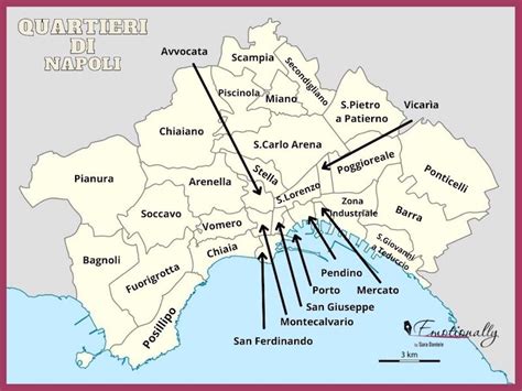 Mappa del quartiere Scampia a Napoli
