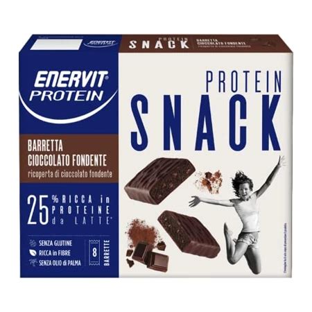 Diagramma comparativo: Enervit Protein Snack vs. altre barrette proteiche