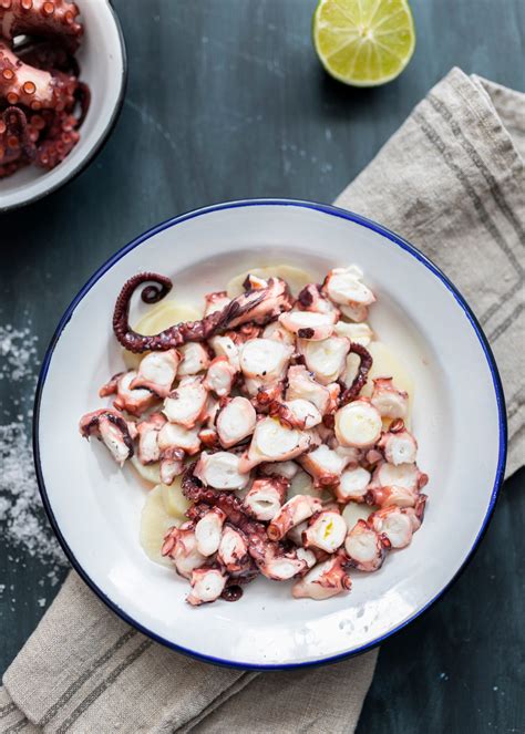Tentacoli di totano crudi