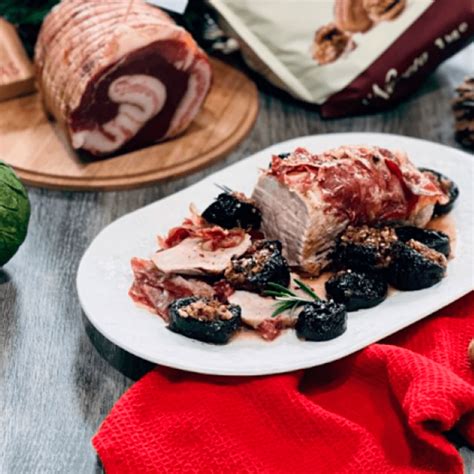 Ingredienti per l'arista di maiale con prugne