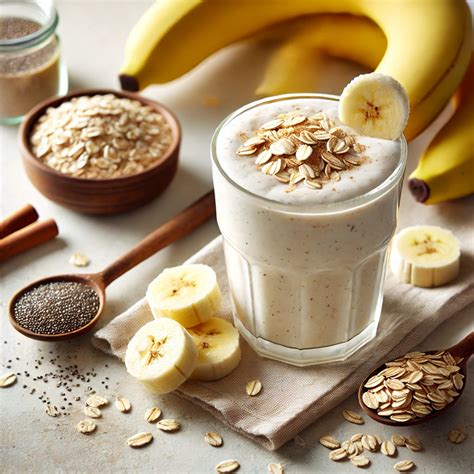 Colazione con banana e bevanda