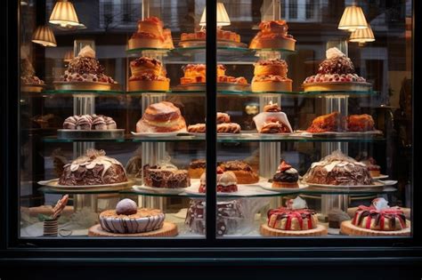 Pasticceria artigianale con dolci in vetrina