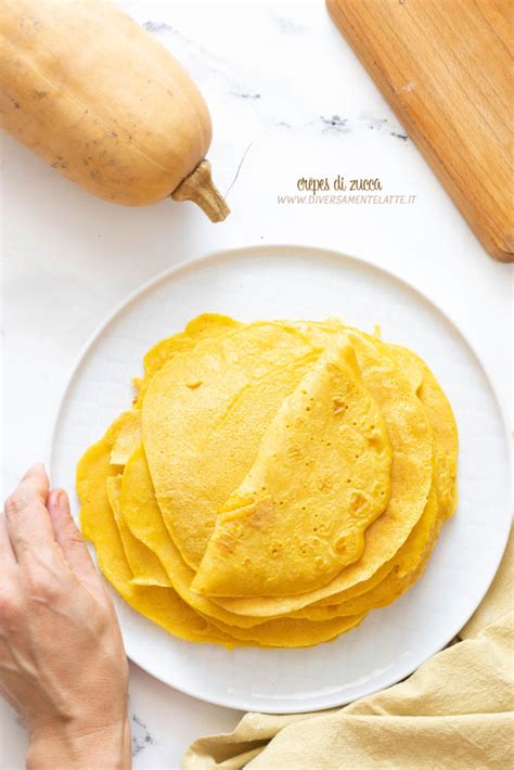 crêpes di zucca senza latte e uova