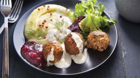 Polpette Svedesi vegane con salsa