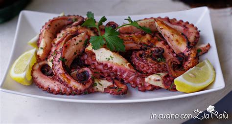 Polpo cotto alla brace