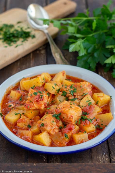 Ingredienti per il ripieno di baccalà e patate