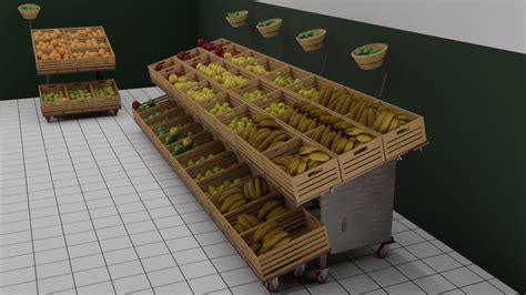 Esempi di espositori modulari per frutta e verdura