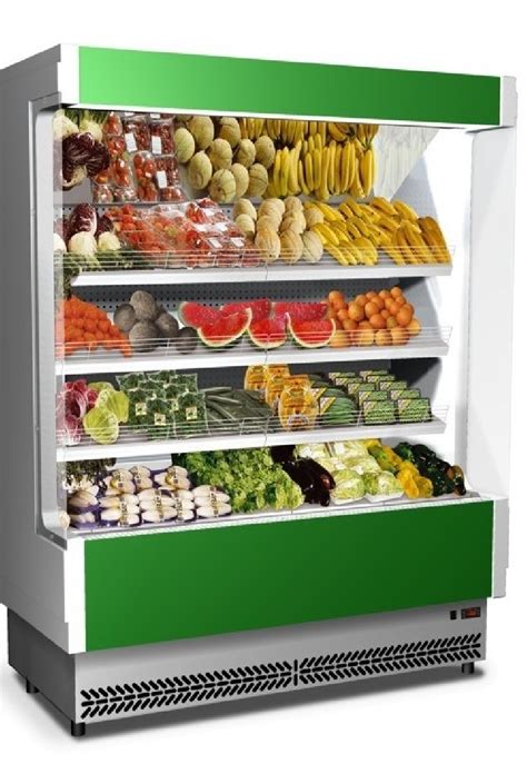 Murale refrigerato per l'esposizione di verdure confezionate