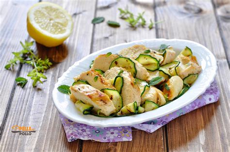 petto di pollo grigliato con zucchine