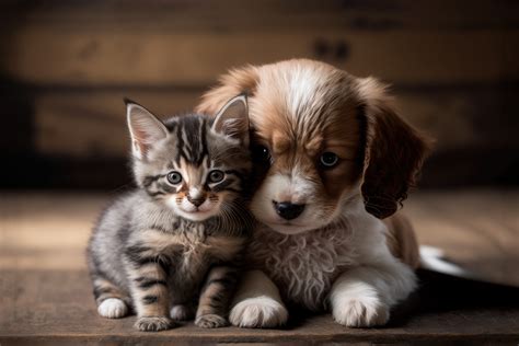 Cane e gatto che ricevono una siringa dosatrice