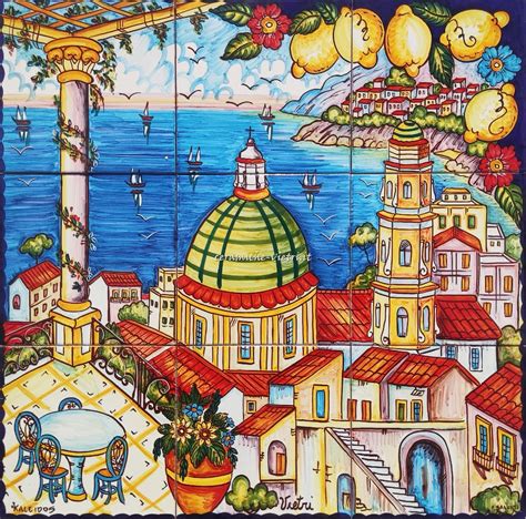 Panorama di Vietri sul Mare con le sue ceramiche