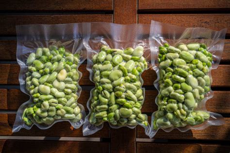 Fagioli del Papa (Lima Beans) in un sacchetto sottovuoto