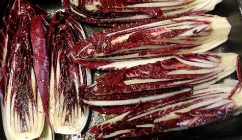 radicchio grigliato su griglia