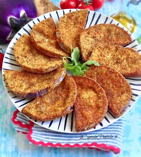 Fette di melanzane impanate