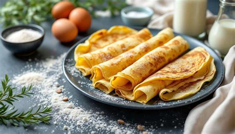 Piatto di crepes dolci e salate