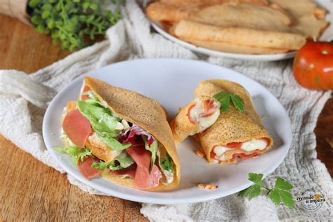 Diverse piegature di crepes
