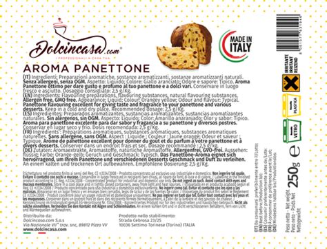 Illustrazione dettagliata degli ingredienti tipici di un panettone