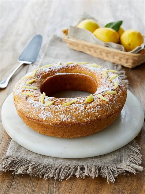 Un dettaglio di una ciambella al limone