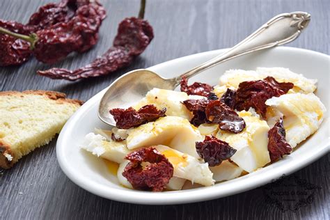 Piatto di Baccalà all'aviglianese con peperoni cruschi