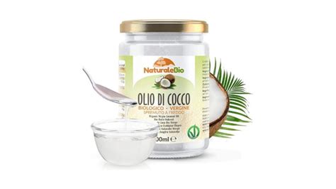 Etichetta di olio di cocco biologico con certificazione
