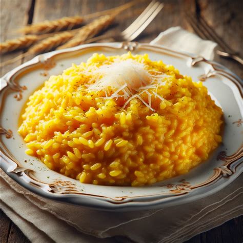 Schema grafico che illustra i passaggi della preparazione del risotto alla milanese con il Bimby