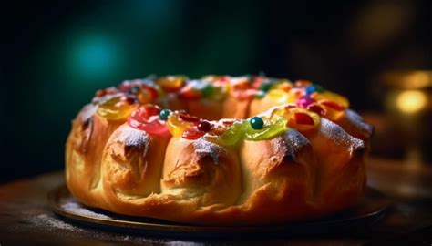 Torta Cremona appena sfornata con le losanghe dorate