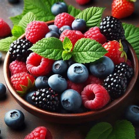 Varietà di frutti di bosco freschi