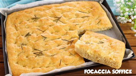 Ingredienti per una focaccia soffice
