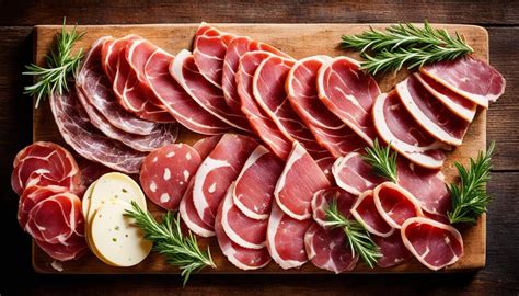 Varietà di salumi tipici marchigiani