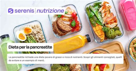 Schema di una dieta per la pancreatite acuta