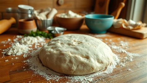 Immagine di un impasto per pizza in fase di lavorazione