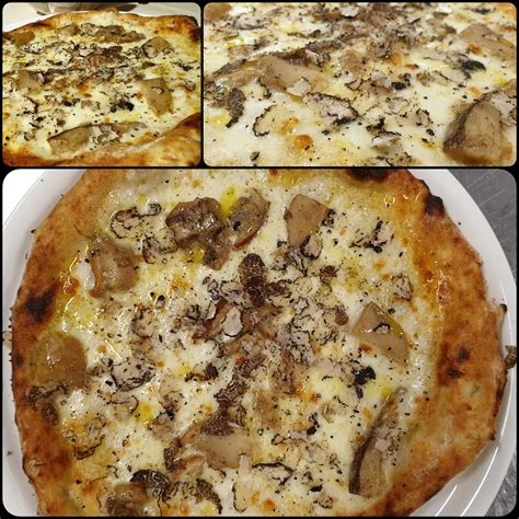 Pizza con funghi porcini e tartufo