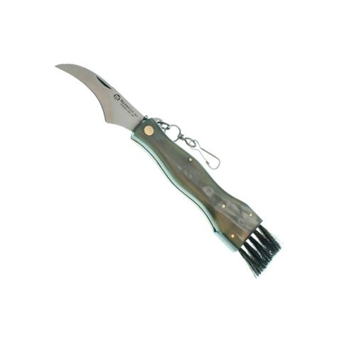 dettaglio lama curva coltello da funghi maserin