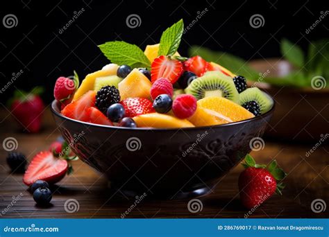 Una ciotola di frutta esotica