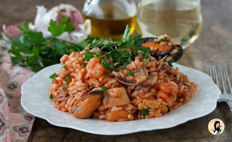 Piatto di risotto alla pescatora