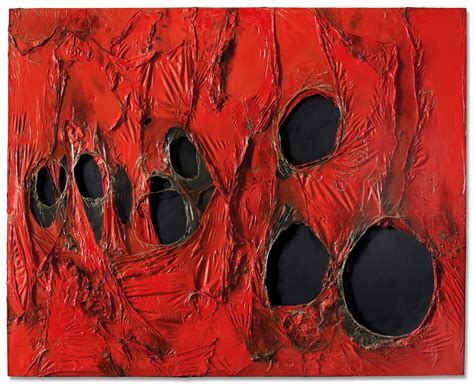 Alberto Burri, Rosso plastica, 1964