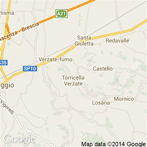 Mappa stradale che mostra il percorso da Torricella Verzate a Novi Ligure