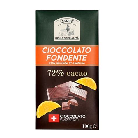 cioccolato fondente e scorza d'arancia