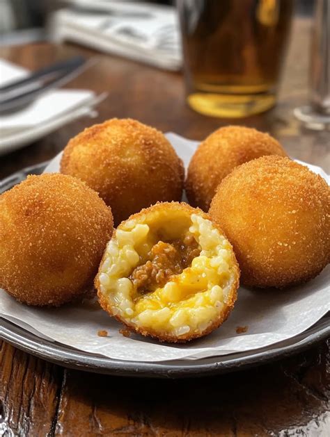 Arancini dorati e croccanti che friggono nell'olio