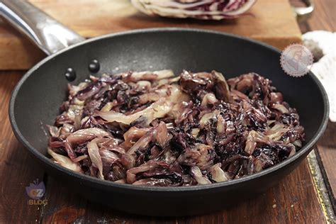 radicchio e gorgonzola in padella