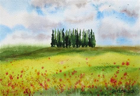 Paesaggio dipinto da un artista autodidatta