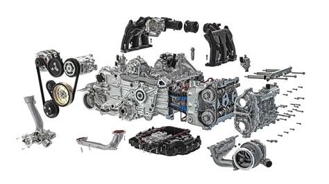 Schema tecnico del motore boxer Porsche