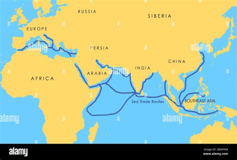 Una mappa antica che illustra le rotte commerciali di Marco Polo