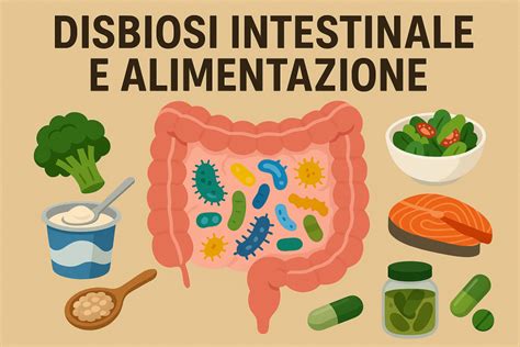 Schema alimentare per la gestione della disbiosi intestinale