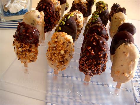 Semifreddi su stecco di vari gusti