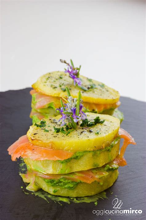 millefoglie salmone rucola